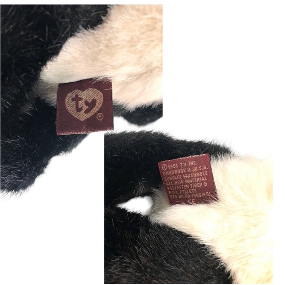 Lot of Beanie Babies Checkers, Curly, and Fuzz - Picture 5 of 11